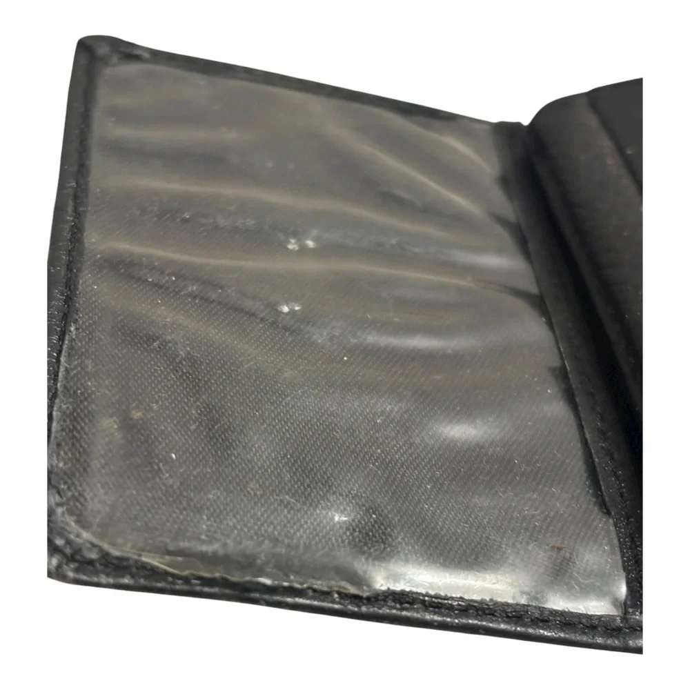 Buffalo Nickel Collectible Black Leather Money Clip Wallet